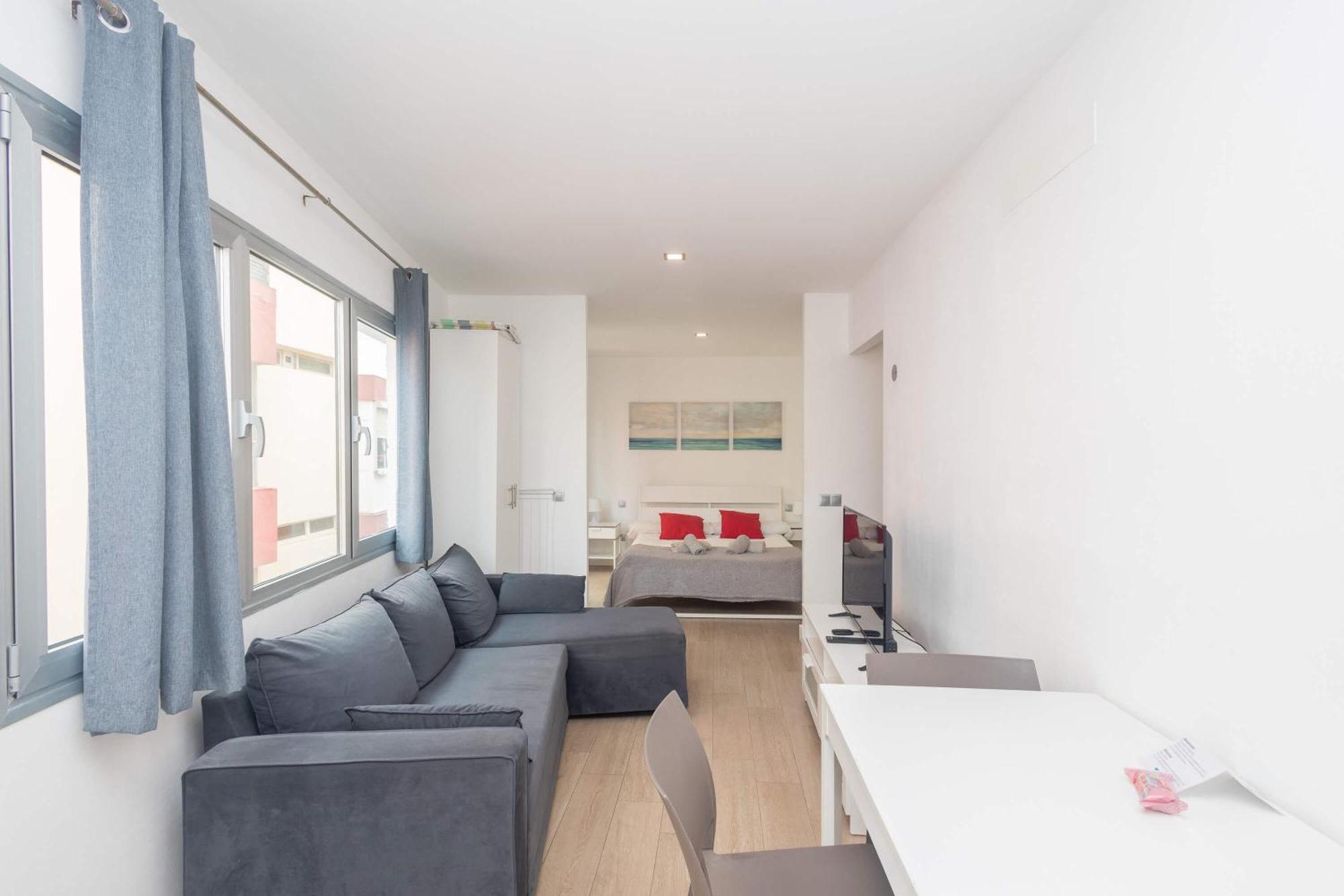Estudio Con Balcon Playa Las Canteras Лас-Пальмас-де-Гран-Канария Экстерьер фото
