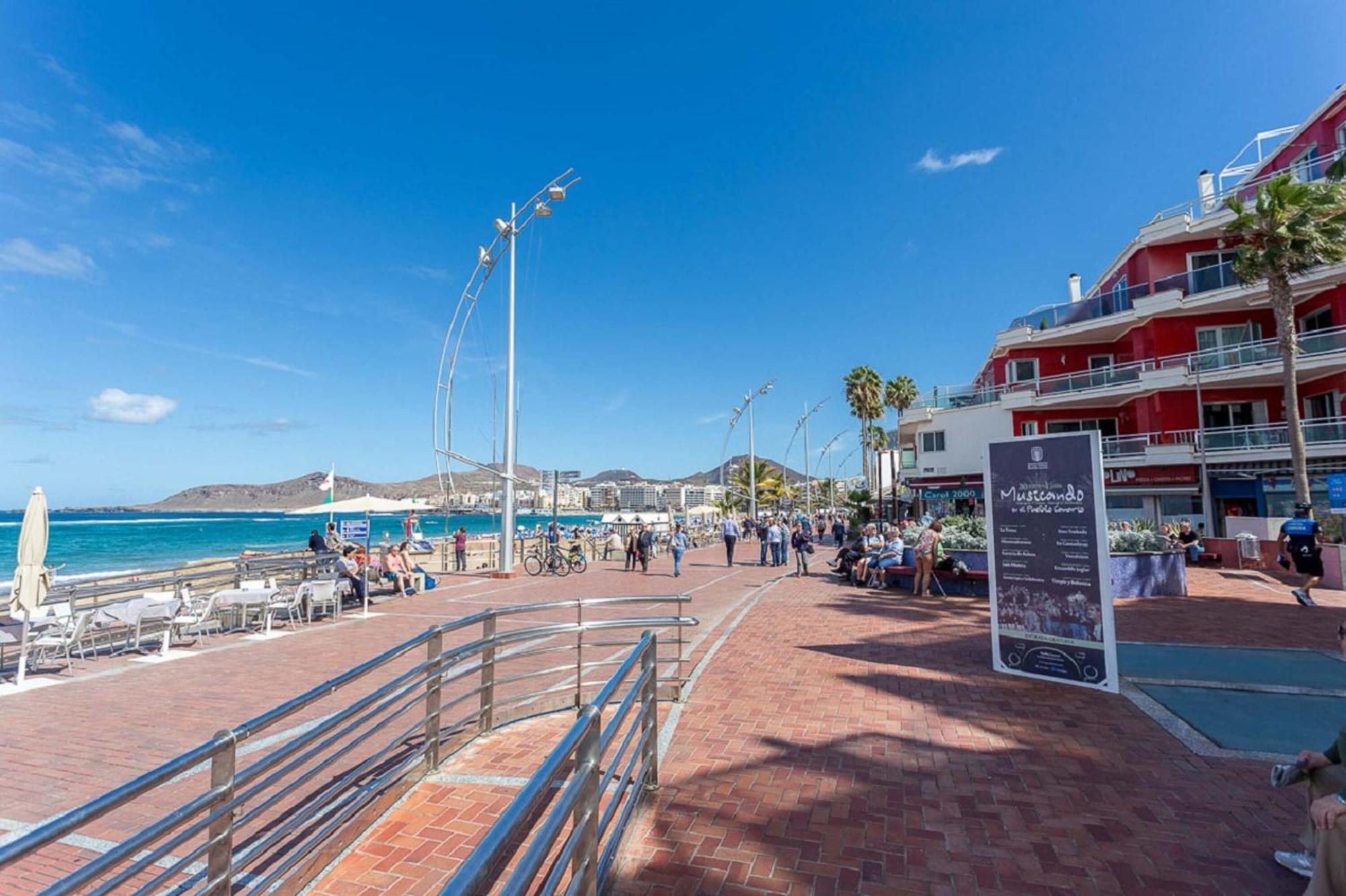 Estudio Con Balcon Playa Las Canteras Лас-Пальмас-де-Гран-Канария Экстерьер фото