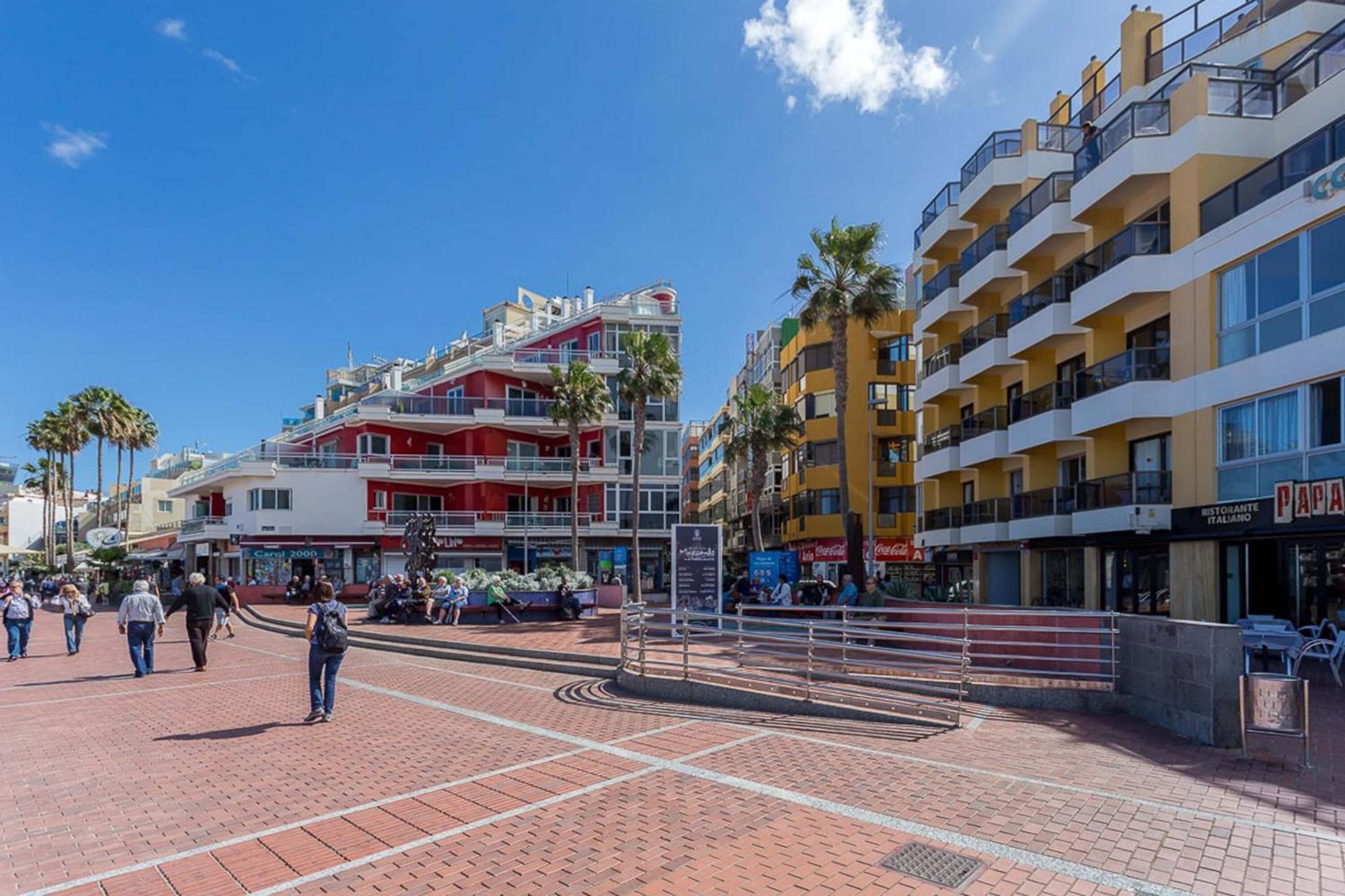 Estudio Con Balcon Playa Las Canteras Лас-Пальмас-де-Гран-Канария Экстерьер фото